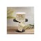 2.5" Metallic Leopard Print Burlap Ribbon: Off White (10 Yards)